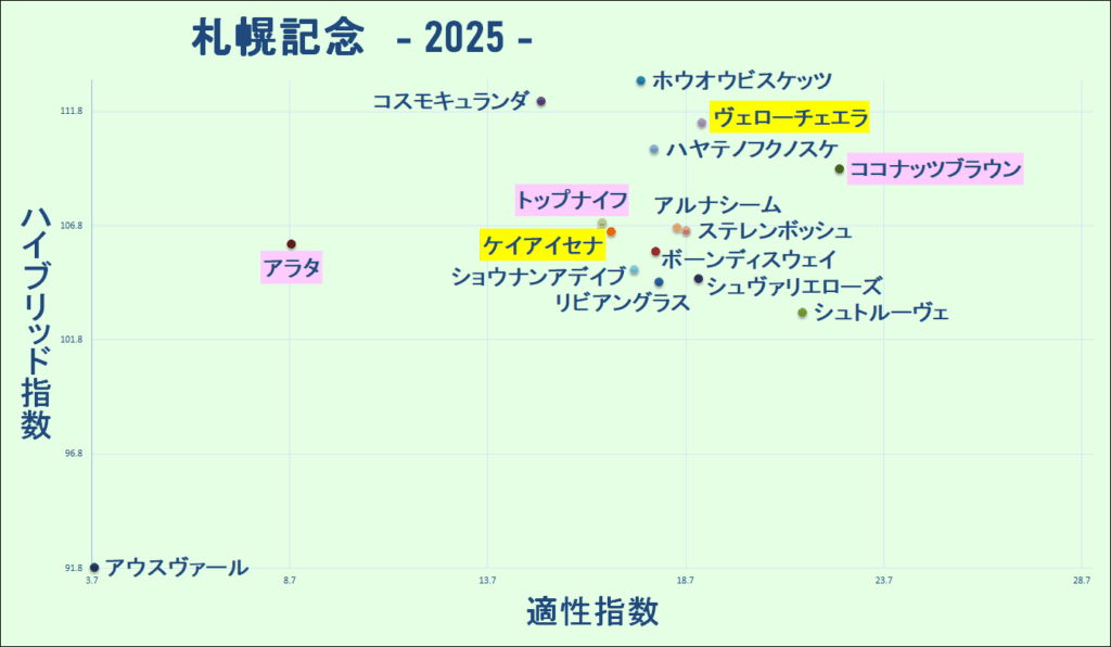 2025 札幌記念 マトリクス 結果