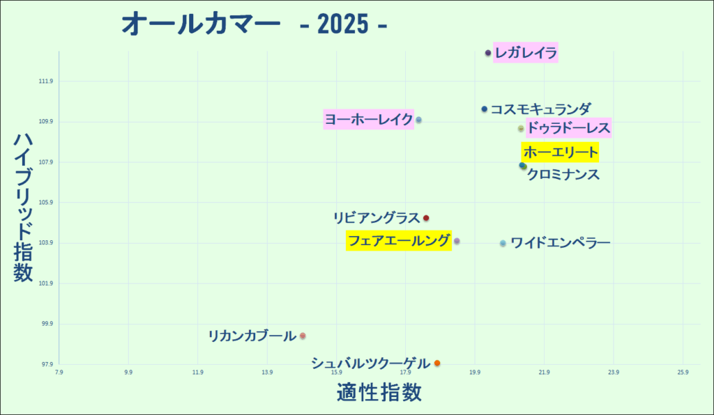 2025 オールカマー マトリクス 結果