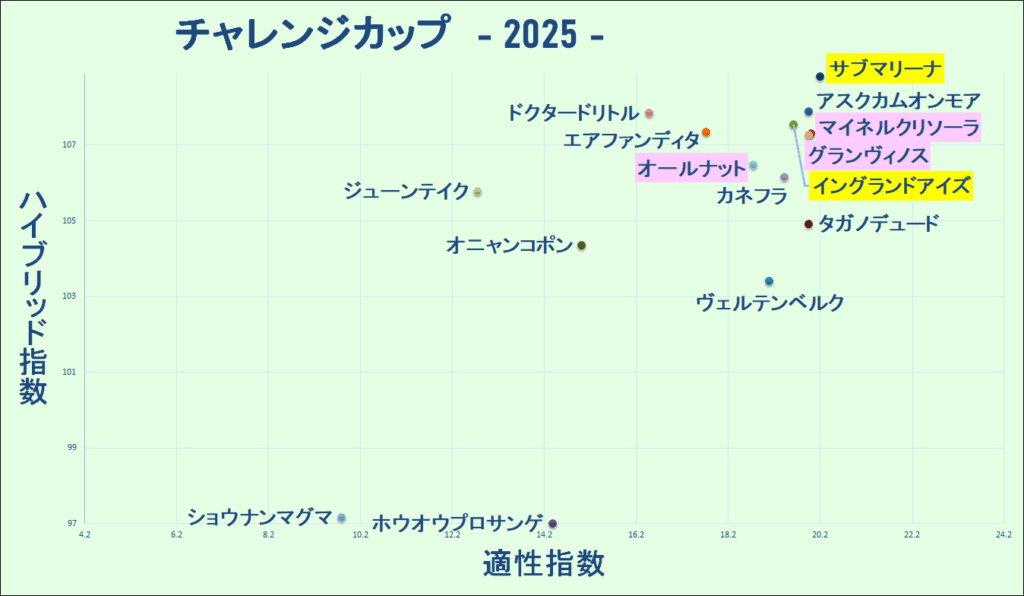 2025　チャレンジＣ　マトリクス　結果