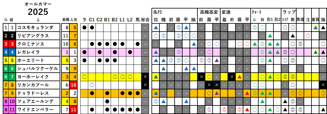 オールカマー 検証データ 2025