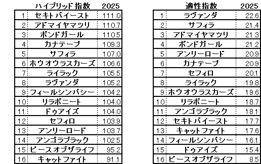 2025　アイルランドＴ　HB指数