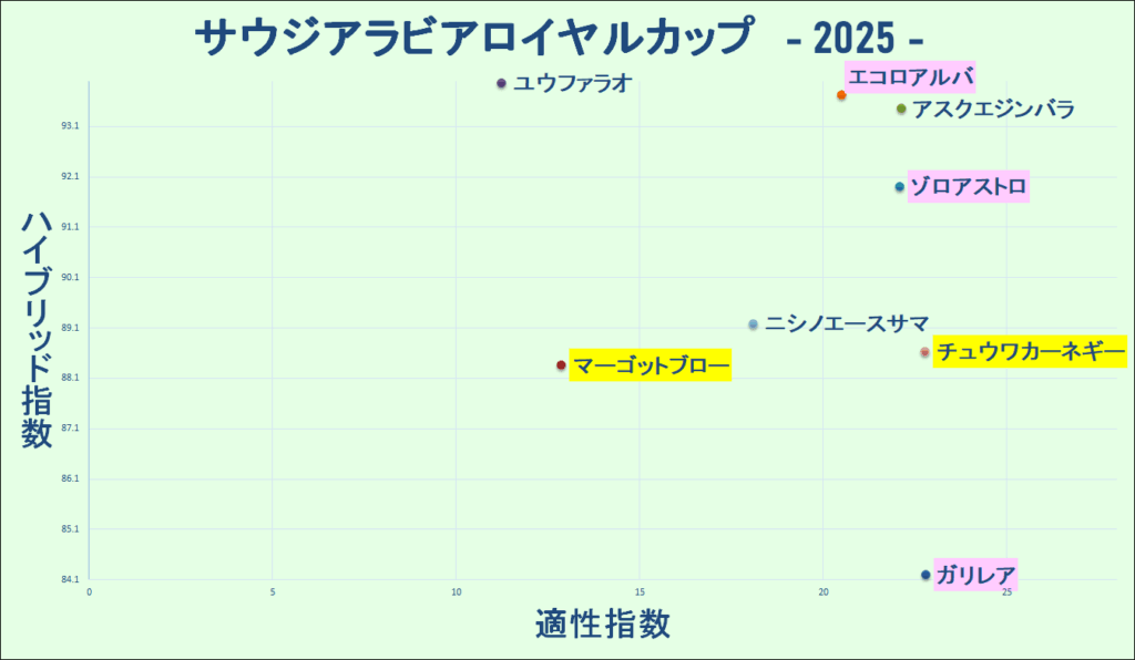2025　サウジアラビアＲＣ　マトリクス　結果