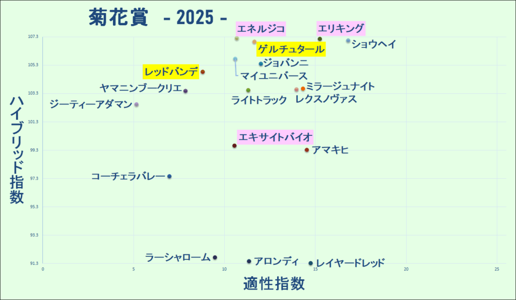 2025 菊花賞 マトリクス 結果