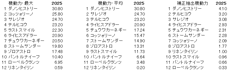 2025　東スポ杯２歳Ｓ　機動力