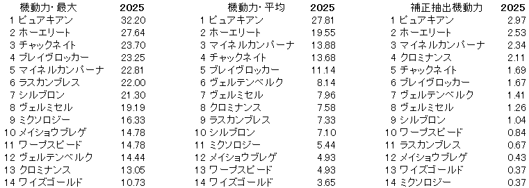 2025　ステイヤーズＳ　機動力