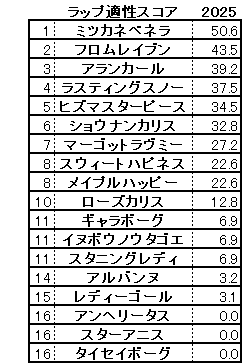 2025　阪神ＪＦ　スコア