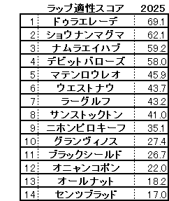 2025 鳴尾記念 スコア