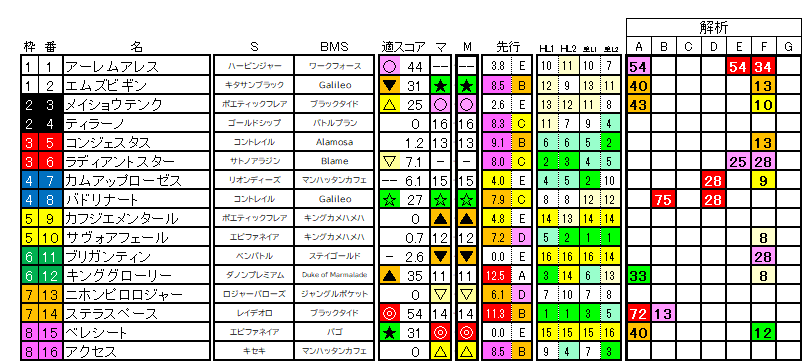 2026　京都新聞杯　ラップ適性