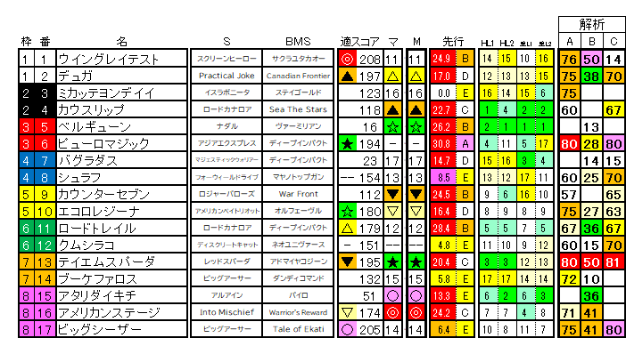 2026　アイビスSD　ラップ適性